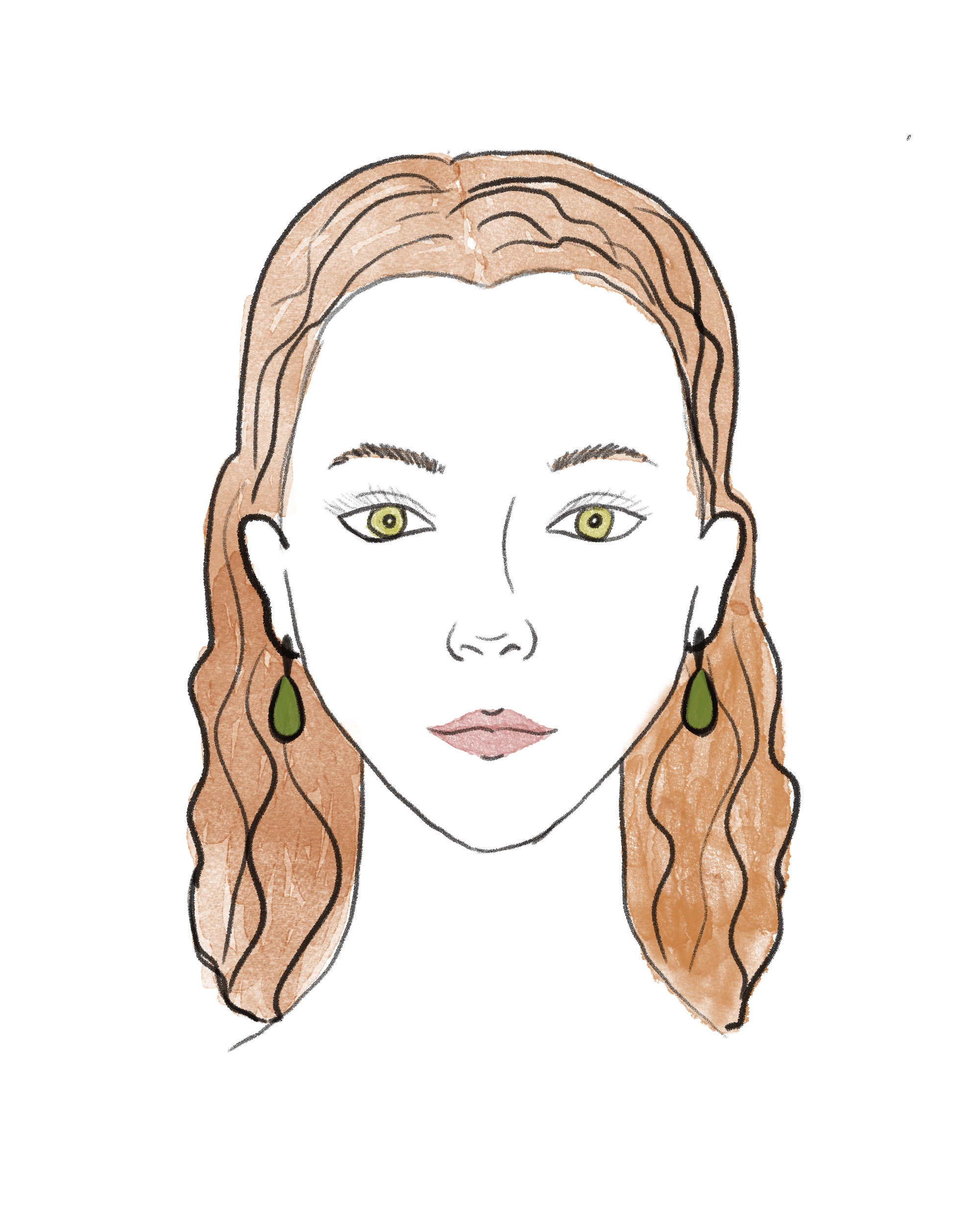 nausnice srdcovy oblicej